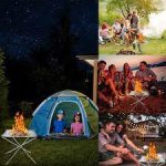 Gratar portabil din otel inoxidabil pentru camping, picnic, plaja