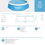 Piscina gonflabila, rotunda, 244 x 61 cm, 1880 L • Bestway + Boxa cadou! 2 Piscina gonflabila, rotunda, 244 x 61 cm, 1880 L • Bestway + Boxa cadou!