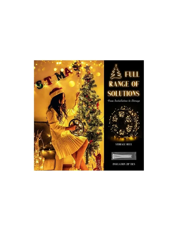 Instalatie de Craciun rola 100m led-uri model V8 diamant - diverse culori