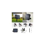 Instalatie solara decorativa 300 LED-uri 33 m cu telecomanda - ALB CALD