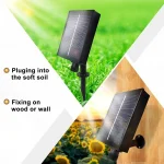 Instalatie solara decorativa 300 LED-uri 33 m cu telecomanda - ALB CALD