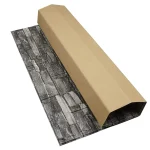 Tapet 3D piatra gri, auto-adeziv pentru interior, 70 cm L x 77 cm H
