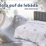 Pilota puf de Lebada, 200x230 cm Alb