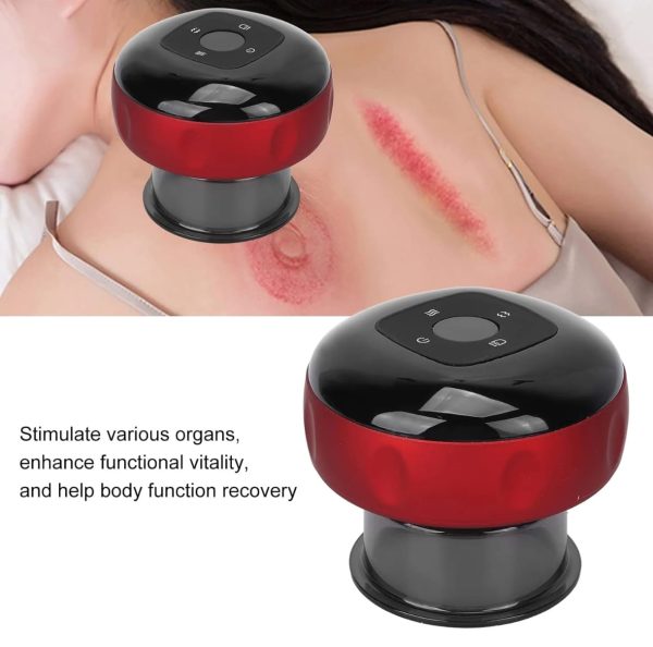 Aparat de masaj cu vacuum electric, Terapie prin ventuze 12 niveluri de presiune si incalzire