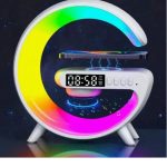 Boxa cu incarcare wireless RGB, GlowSync cu ceas, 16 cm