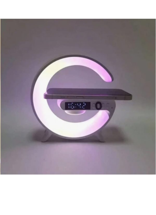 Boxa cu incarcare wireless RGB, GlowSync cu ceas, 16 cm