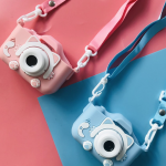 Camera foto digitala pentru copii, functie foto/video, 12MP, 5 Jocuri Incluse, Slot Card MicroSD Max. 32GB Roz