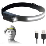 Set 2 Lanterne de cap cu Acumulator, Frontala, Unghi larg de iluminare, Led Puternic si Senzor Miscare, Waterproof 3 Set 2 Lanterne de cap cu Acumulator, Frontala, Unghi larg de iluminare, Led Puternic si Senzor Miscare, Waterproof