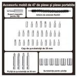 SET SURUBELNITA ELECTRICA FARA FIR, 48 ACCESORII, BATERIE REINCARCABILA