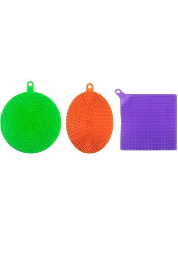 Set 3 bureti de vase, Silicon, Multicolor