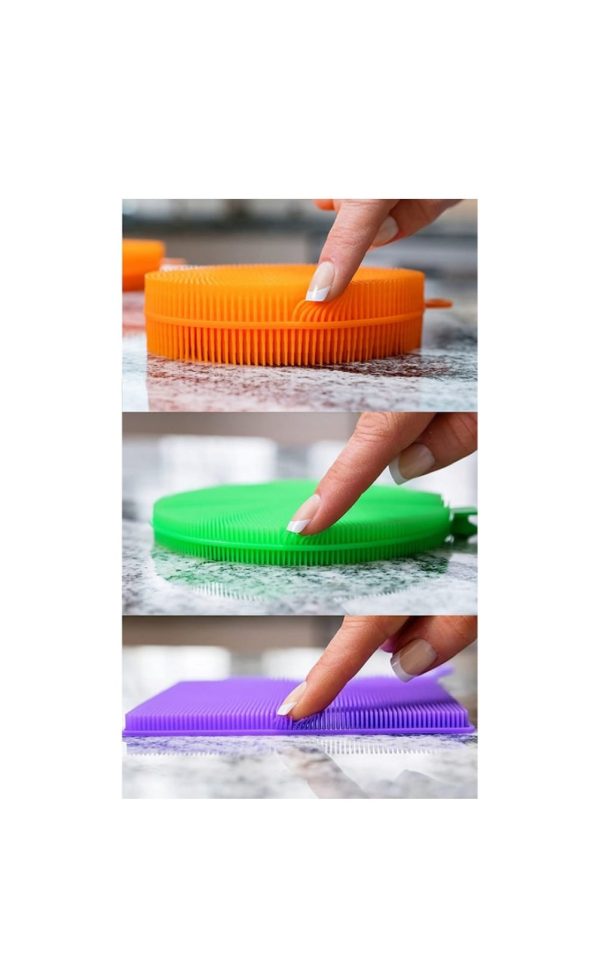 Set 3 bureti de vase, Silicon, Multicolor