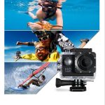 Camera Sport Full HD 1080p, cu accesorii de prindere pentru bicicleta si casca