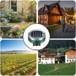 2xAparatul solar ultrasonic pentru rozătoare și cârtițe