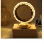 Veioza Rotunda Eleganta cu un design contemporan, 3 Tipuri de lumina