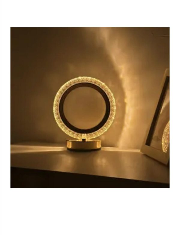 Veioza Rotunda Eleganta cu un design contemporan, 3 Tipuri de lumina