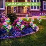 Set 2x Lampa solară decorativă cu flori de papadie