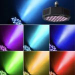 Bec Rgb cu 36 LED-URI, cu Joc de Lumini si telecomanda, pentru Evenimente, Club, Disco E27