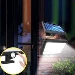 Set 2x Lampa solara LED, cu panou solar, 128 - 6 COB, de exterior, senzor de miscare