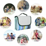 Patura de picnic, tesatura PVC, multicolor, 150 x 200 cm